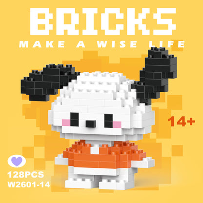 Disney 108 style Stitch LinaBell StellaLou Building Blocks Princess Cartoon Figrues Bricks Children's Assembly Toys Model Gift