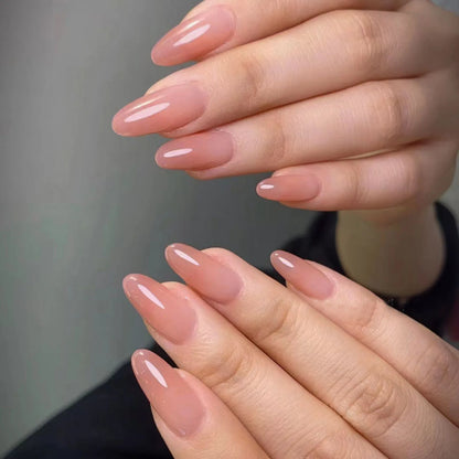 24PCS stiletto false nail tips Mid-length Gradients press on nails wearable full cover fashion false fingernails patch for girls