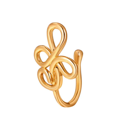 1Pc Copper Fake Piercing Nose Ring Butterfly Crown Star Heart Clip On Nose Ear Clip Cuff Earring for Women Gift Body Jewelry Nez