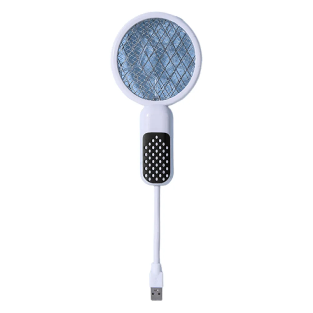 Compact Mini USB Mosquito Swatter UV Light Electric Shock Insect Racket Security Net Portable Fly Bug Zapper Camping