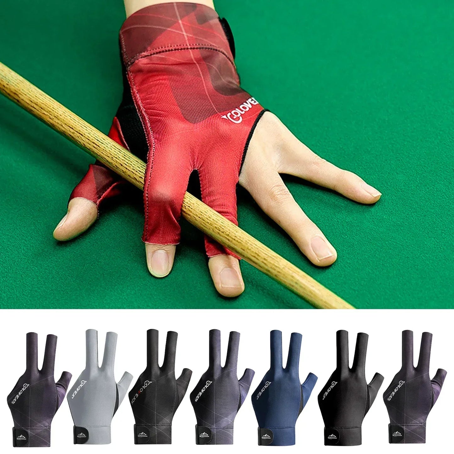Wear-resistant Cue Sports Gloves Suitable for Snooker and Billiards Portable, Ideal for Amateur Training, Single Left-hand Glove