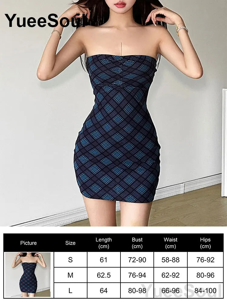 Blue Mini Dress Summer Sleeveless Slim Sexy Women Dresses 2025 New Sweet Cute Evening Party Casual High Street Y2K Dress