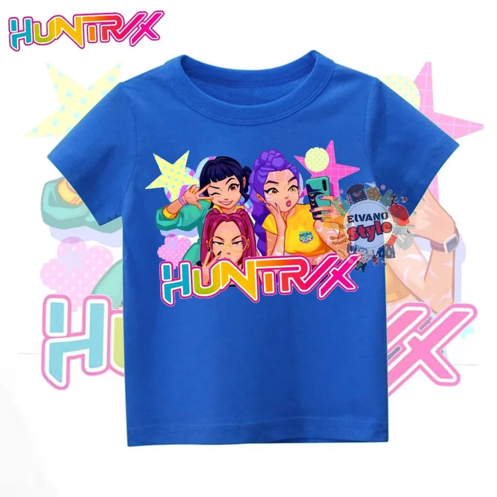 KAOS ANAK BAJU ANAK HUNTRIX K-POP DEMON HUNTER