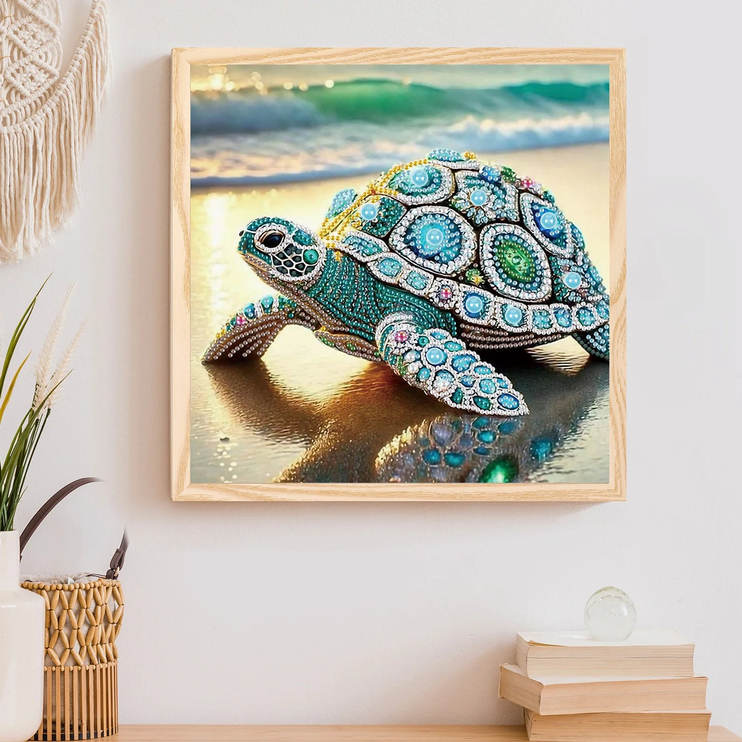 Special Shape Diamond Art Kits for Beginners and Adults,Gemstone Turtle Diamond Art Painting Kits for Home Wall Decoration Gift