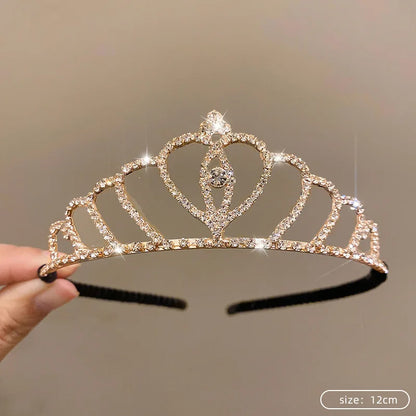 Silver Color Crystal Tiaras and Crowns Rhinestone Prom Diadem Crown Tiara for Women Bride Bridal Wedding Hair AccessoriesJewelry