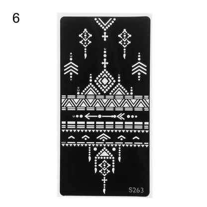 2025 New Professional Henna Stencil Temporary Hand Tattoo Body Art Sticker Template Wedding Tool Flower Tattoo Stencil