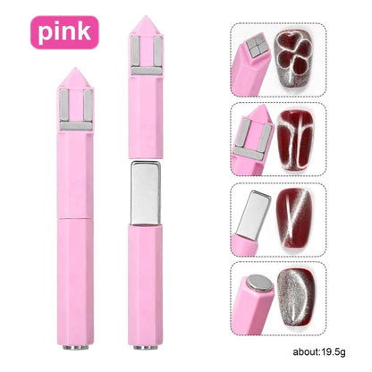 Double-Ended Magnet Rod for Cat UV Gel Varnish with Nails Art Decoration Fashion Nail Magnet Tools for Manicure Design Tools