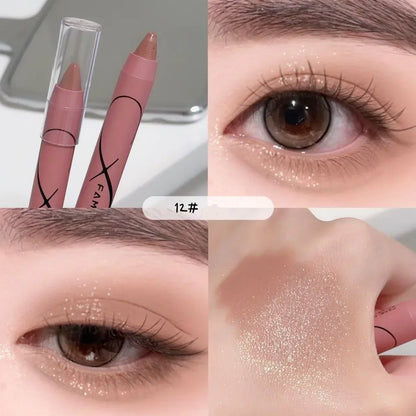 Pearl Gold Green Glitter Shimmer Contour Blush Pen Brighten Makeup Fairy High Gloss Pen Face Body Highlighter Stick Cosmetics