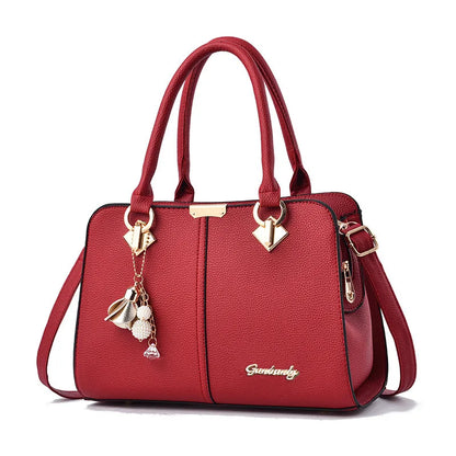 New shoulder Bag leather  Women's luxury designer handbag for 2025 women European and American retro cross body Tote bags
