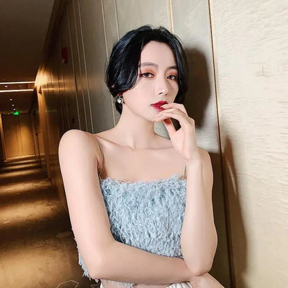 925 Silver Needle Korean Fashion Rhombus Drop Earrings For Women Jewelry 2026 Trending Luxury Crystal Cat's Eye Stone Earrings