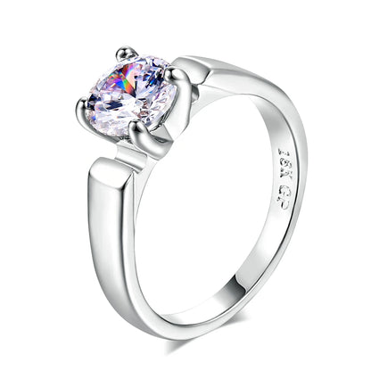 Wedding Engagement Ring For Women 4 Claws Multicolor Optional AAA+Cubic Zirconia Fashion Jewelry Gift For Lover R053 R813