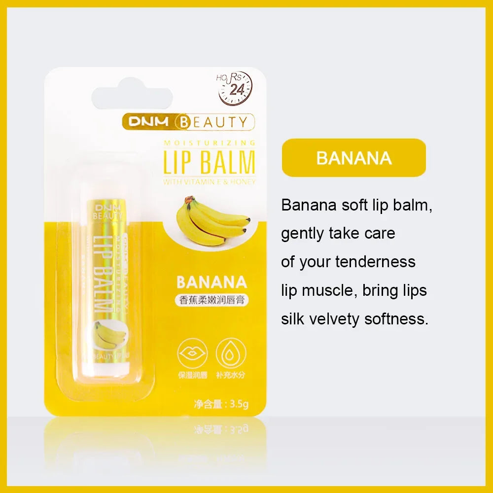 Fresh Fruit Lip Balm Lip Oil Moisturizing Clear Transparent Lipstick Long Lasting Hydrating Lipgloss Cosmetic Lip Gloss Base Gel