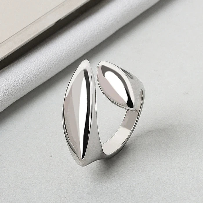 925 Sterling Silver Open Finger Rings For Women Fashion Multilayers Lines Geometric Charm Rings Handmade Exquisite Party Jewelry