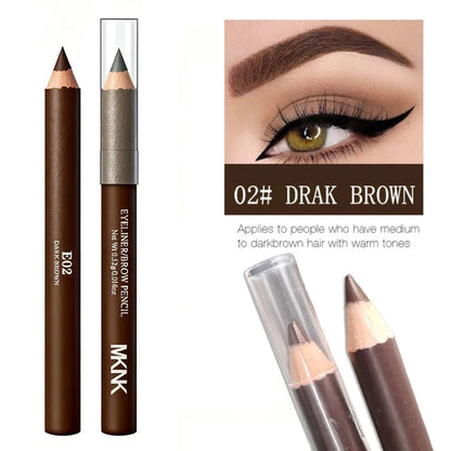 Professional Multi-Function Wooden Makeup Pencil Waterproof For Eyebrows & Eyeliner  All-in-One Precision Tip Long Wear Cosmetic