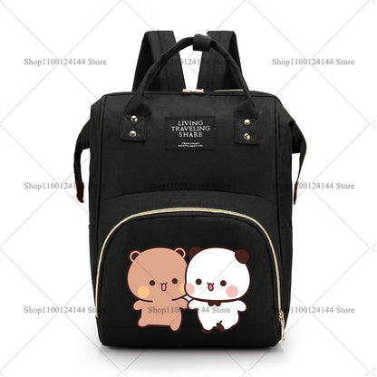Bubu Dudu Backpack Bag Mummy Yier Bear Panda Bag Mom Baby Multi-function Waterproof Outdoor Travel Diaper Bags for Baby Care
