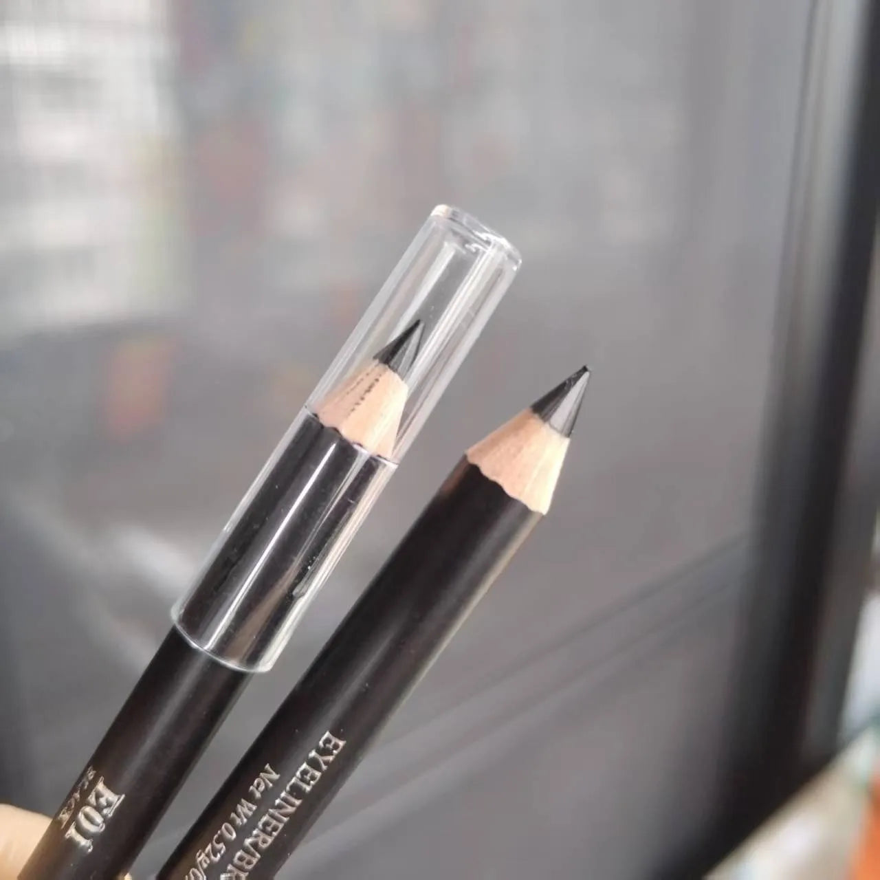 3 Colors Wooden Eyebrow Pencil & Eyeliner Waterproof Smudge Proof Hard Tip Makeup Pencil for Brows Enhancers Eyes Natural Look
