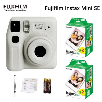 Classic Fujifilm Instax Mini SE Camera Auto-focusing Wrist Strap Birthday Christmas For Girl Mini White Edge Photo Paper select