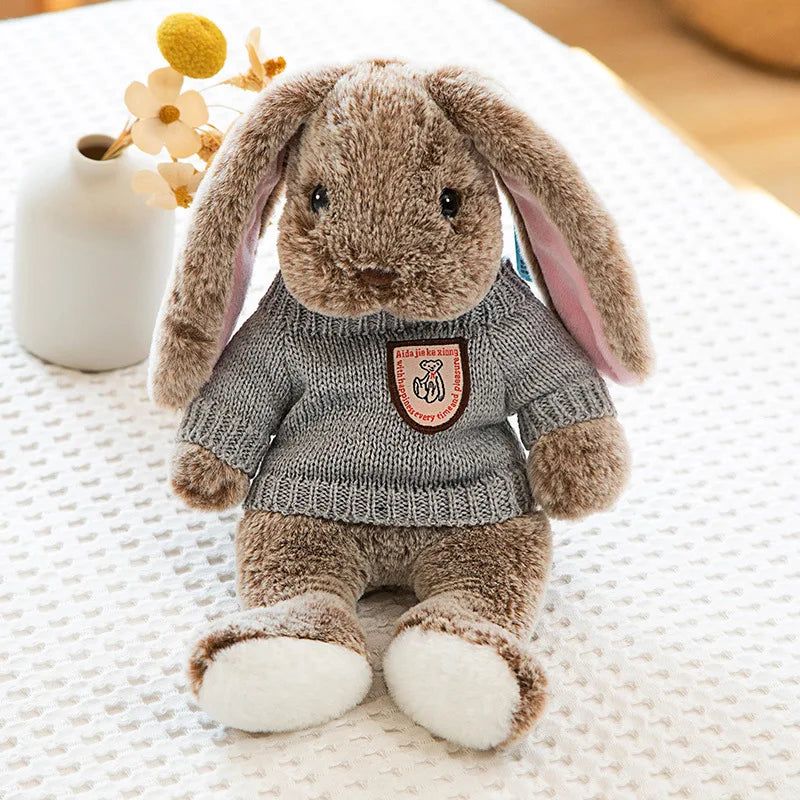 15 Styles Kawaii Soft Rabbit Cute Dolls Plush Toys Kids Stuffed Animals Baby Long Ear Bunny Sleeping Plushie Toy Birthday Gift