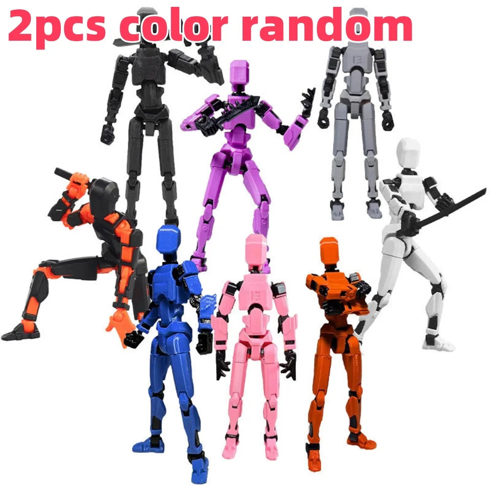 Action Doll Titan Multi Joint Mobile Transformation Robot Handheld T13 Action Doll Character and Dog Shaped Toy Children's Gift