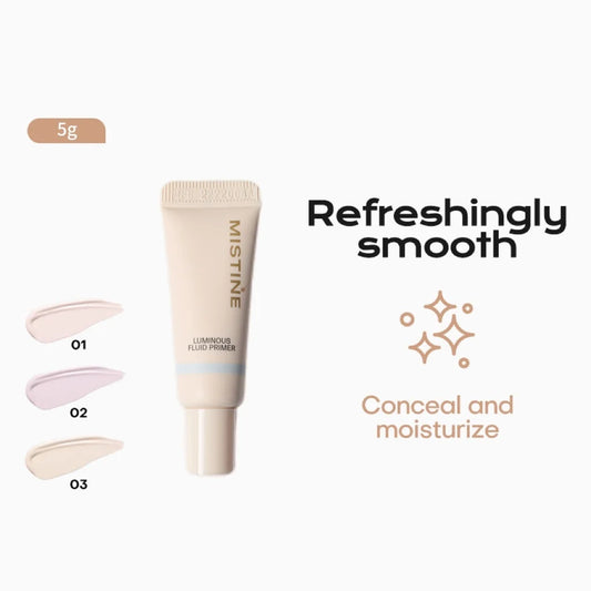 Mistine Mini Hydrating Foundation Primer Face Makeup Primer for All Skin Types Skin Perfecting & Smoothing Makeup Base 5g 1pc