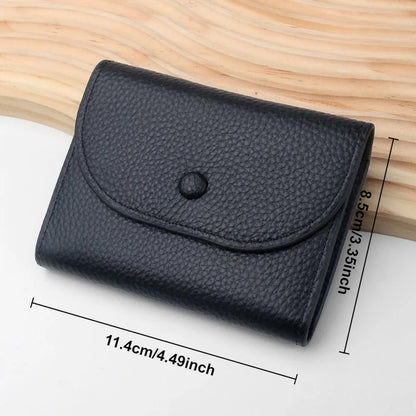 Ultra-thin Coin Purse Men's Short Mini Simple Small Wallet Women's Card Holder Coin Pouch Card Sleeve2024New