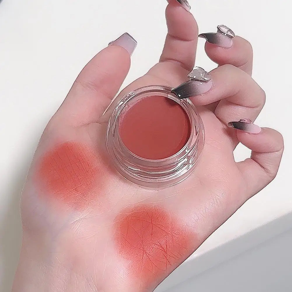 Lip Mud Lip Gloss - Jelly Jar Lip Mud Lip Gloss Long-lasting Matte Mist, Waterproof Non-Stick Cup, Women's Lipstic Makeup Tool