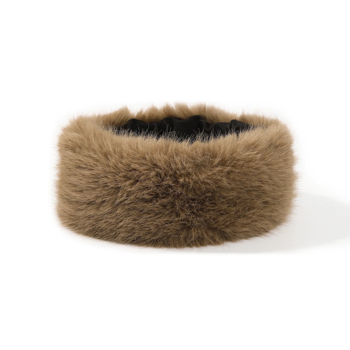 AWAYTR Faux Fox Fur Thermal Headbands Fashion Synthetic Fur‌ Wide Headband Hair Accessories For Women Trend