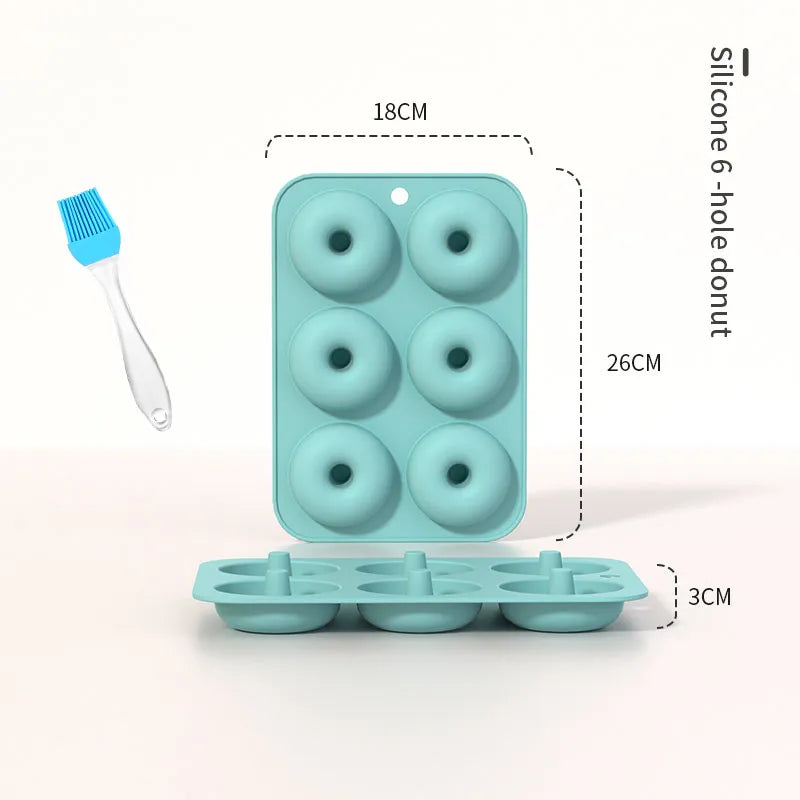 Baking Pans Set Silicone Bakeware Molds for Baking,Bread Donut Pan Cake Kitchen Fluted Tube Pan Cupcake Moulds with free Brush