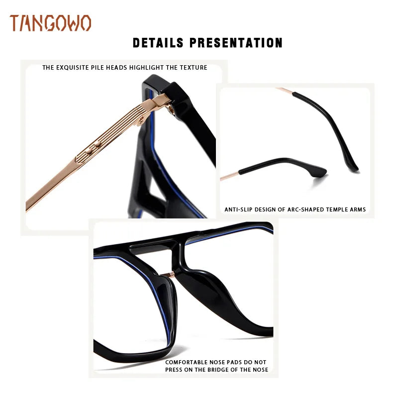 TANGOWO Prescription Glasses for Men Eye-glasses -1 Lunette Myopia Eyeglasses Photochromic Lenses Man Women's Eyepieces Eyewear
