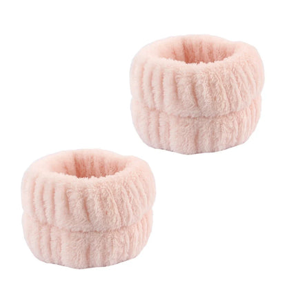 3Pcs Spa Headband Wristband for Washing Face Microfiber Makeup Towel Hair Bands Washband Scrunchies Absorbent Wrist Sweatband