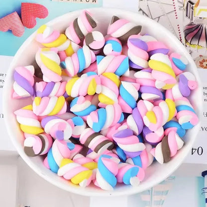 20PCS Multi Shape Kawaii Accessories Nail Art Charms Sweet Candy Gummy Bear Lollipop Resin Nail Art Rhinestones Decoration Parts