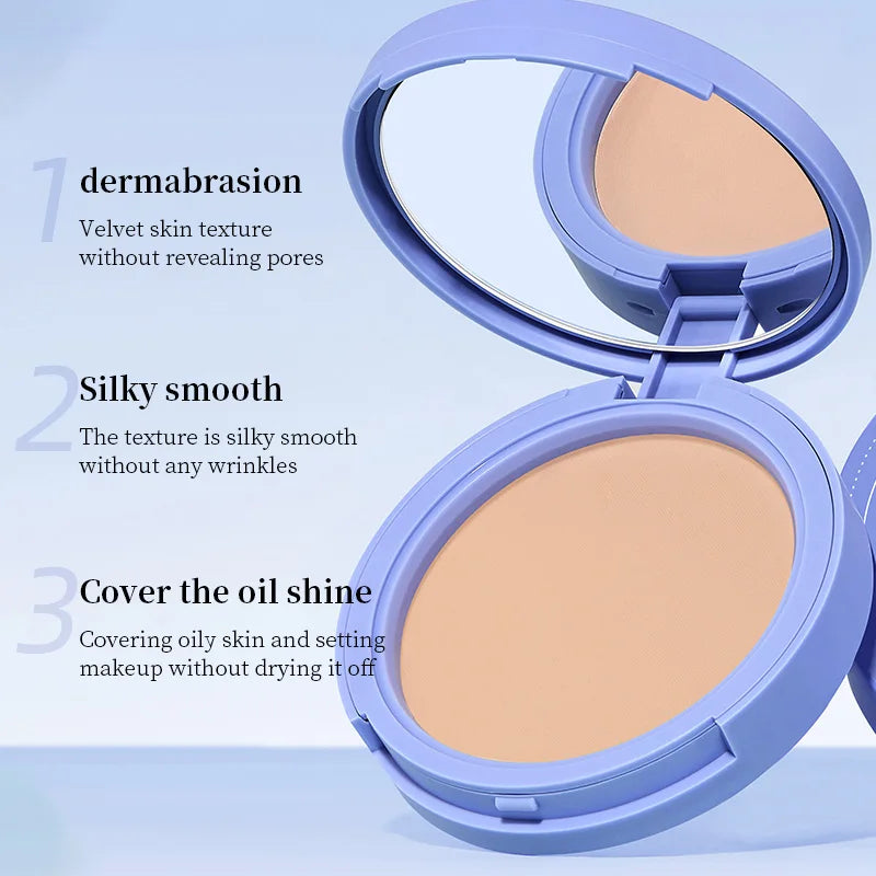 Life Girls Skin Tone Waterproof, Sweat-Proof Powder, Naturally Brightens, Conceals Concealer, Soft and Smooth, Natural and Transparent, Transparent Makeup, Self-Puff