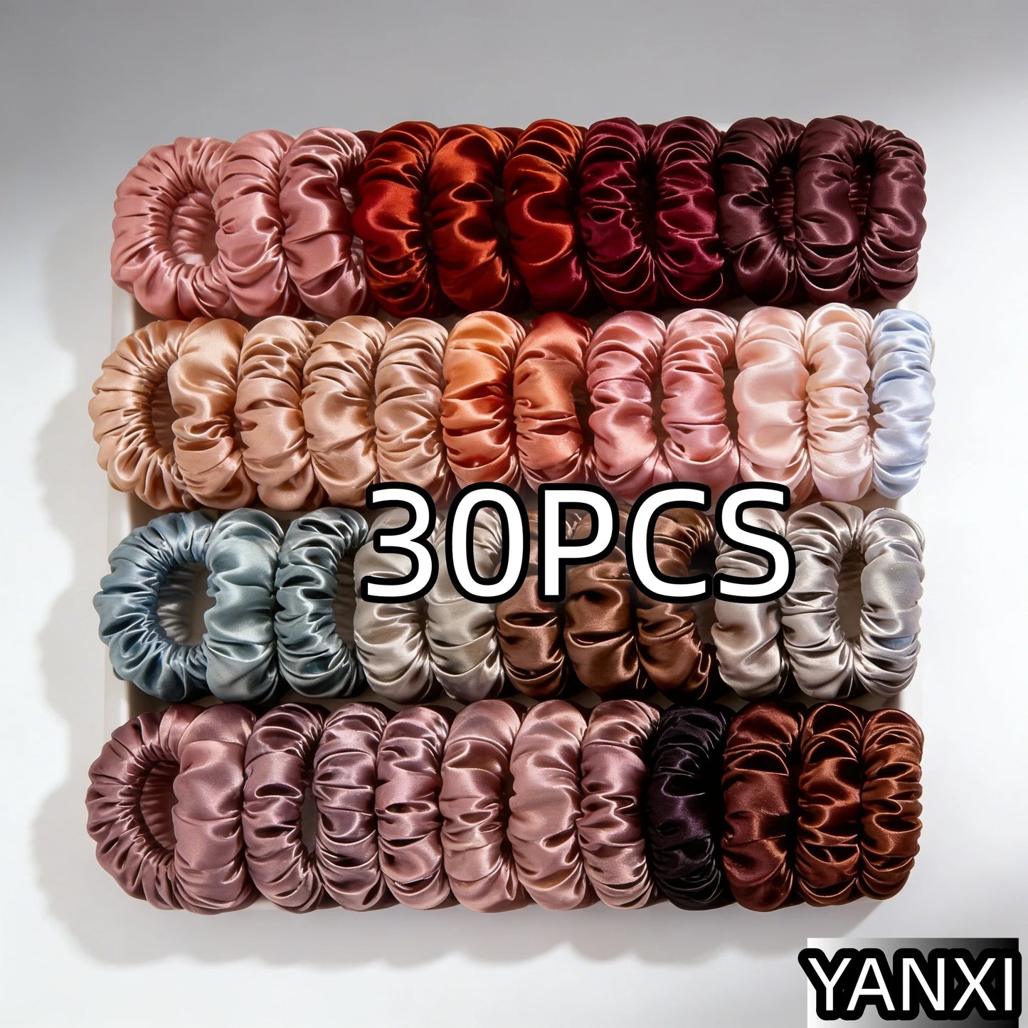 100/60/30/3/6pcs Multi Color Set Fashion Women's Small Intestine Hair ties Release scrunchies headwear scrunchy Accessories