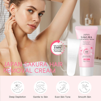Fast Hair Removal Cream Painless Hair Growth Inhibitor Arm Armpit Legs Permanent Depilatory for Men Women Beauty Body Care 50g