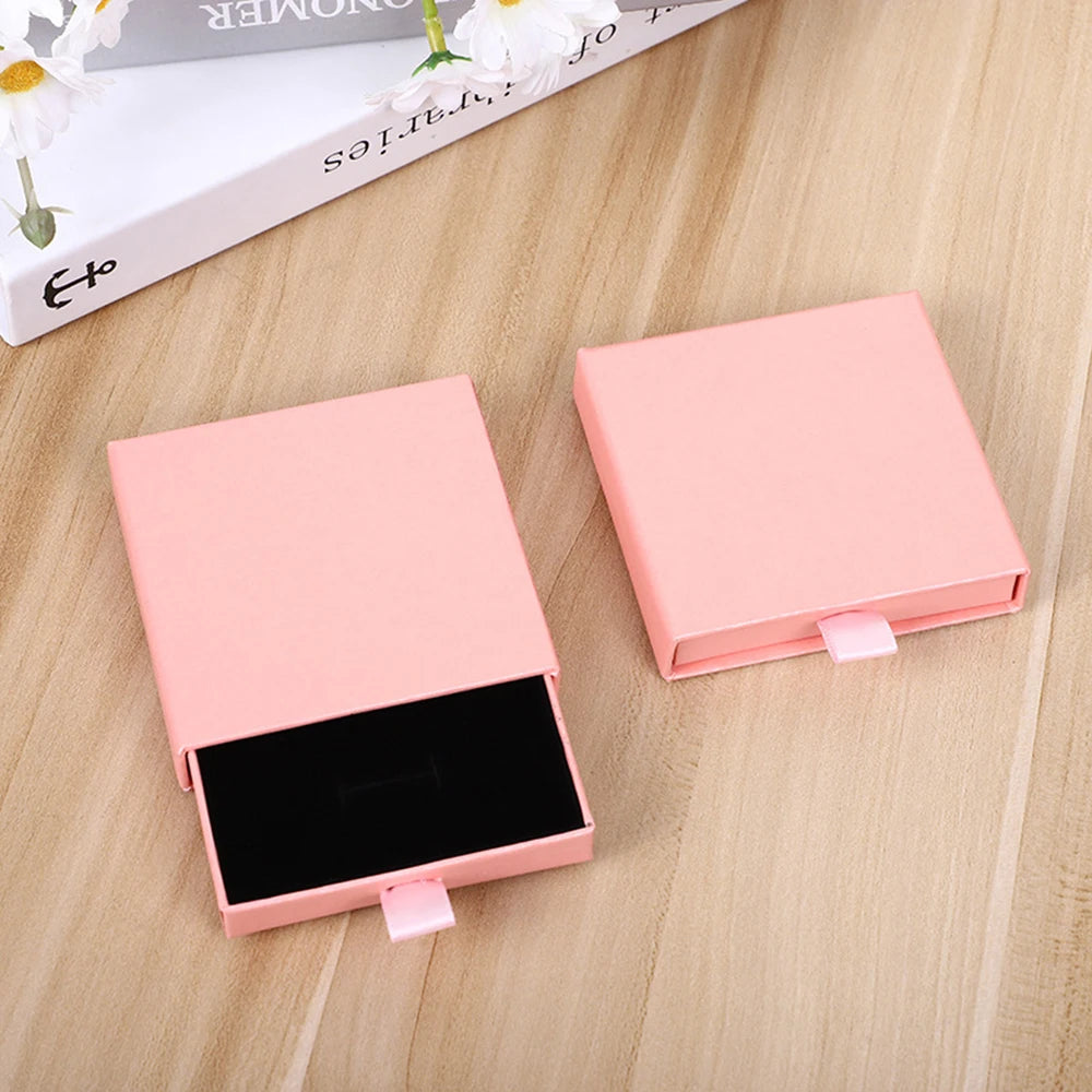 Colourful Glitter Jewellery Box Travel Jewelry Packaging Boxes Fashion Drawer Jewelry Display Box Earrings Gift Organizer Case