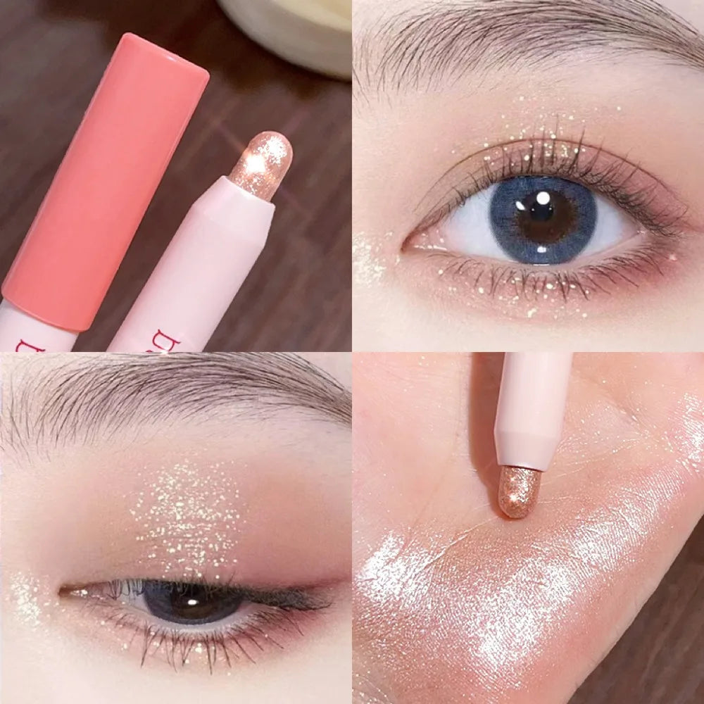 Teardrop Starry Sky Under-eye Shadow Pencil, Non-smudging Pearl Shimmer Contouring Eye Shadow Pencil, Highlighter Stick Makeup