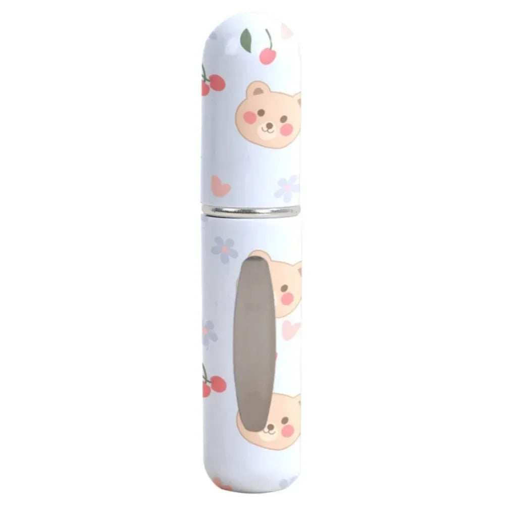 5ml Mini Perfume Bottle Essential Oil Alcohol Spray Atomizer Bottle Spray Rotating Bottle Refillable Empty Cosmetic Containers