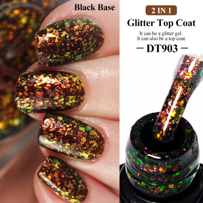 7ml Red Series Cat Magnetic Gel Nail Polish Sparkle Glitter Semi Permanent Nail Art UV Gel Varnish Manicure For Valentines Nails