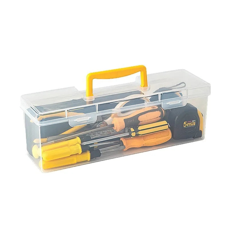 1/7pcs Tool Parts Storage Box , Multi-Compartment Transparent Organizer for Home Use, Portable Sorting Box for Screws, Wrenches