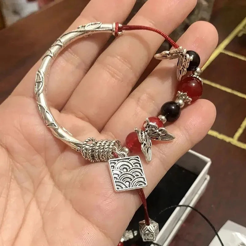 Anime Tian Guan Ci Fu Heaven Official's Blessing Xie Lian Hua Cheng Cosplay Bracelet Beaded Hand Chain Pendant Jewelry Accessory