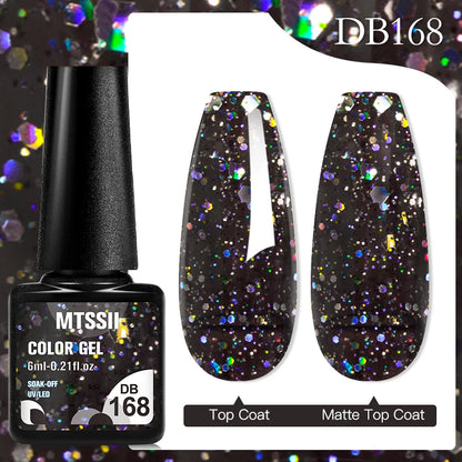Mtssii 6ML Chocolate Color Gel Nail Polish Brown Semi Permanent UV Gel Autumn Winter Popular Soak Off Nail Art Gel Varnishes
