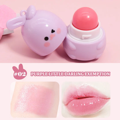 Goody Bunny Color-Changing Lip Balm Moisturizing Repairing Waterproof Lipstick Anti-Dry Cracking Temperature Change Color Lipstick