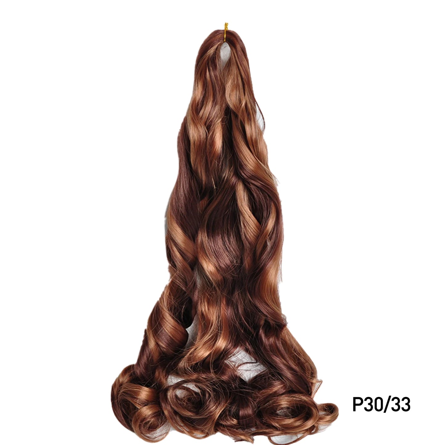 Loose Wave Spiral Curl Braids Synthetic Hair French Curls Braiding Hair Extensions High Temperature Ombre Pre Stretched Hair