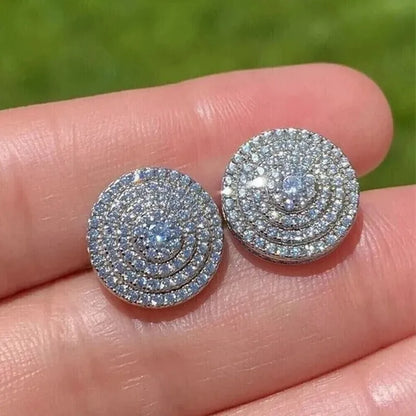2026 Dainty Small Round CZ Stud Earrings for Women Simple and Elegant Daily Wear Ear Piercing Accessories Statement Jewelry