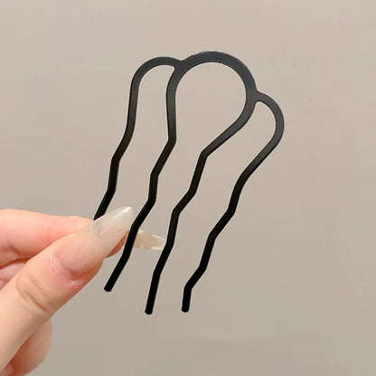Metal U-Shaped Hair Sticks Combs Pearl Tassel Hair Fork Hair Clip Hairpins Women Girl Hair Accessories Ornament Styling Tool