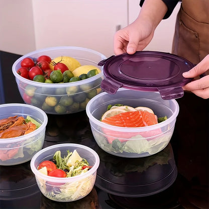 8-Piece Stackable Food Storage Containers Set BPA-Free Leakproof Airtight for Snacks Fruits Vegetables Meat( 4 Boxes+4 Lids)