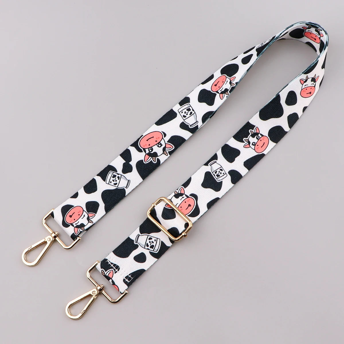 Cartoon Animal Dog Capybara Nylon Shoulder Bag Strap Adjustable Women Handbag Strap Metal Buckle Soft Strap Bag Accessories