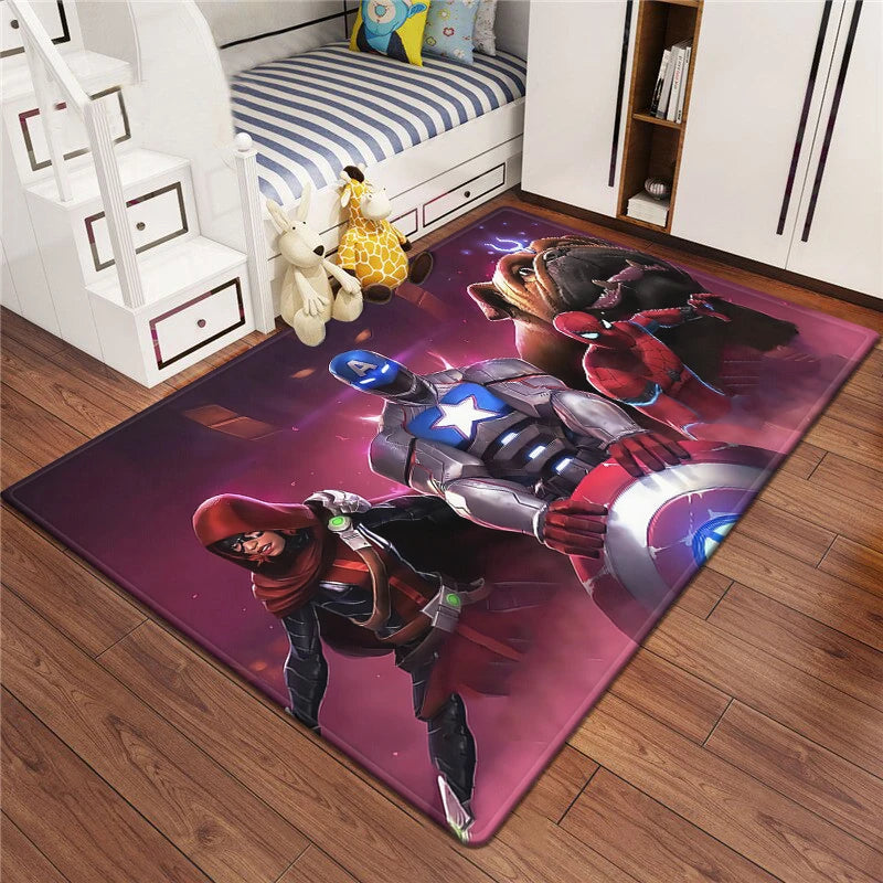 Marvel Series Customizable Carpets for Home Decor - Ideal for Bedrooms Living Rooms Sofas Camping Picnics Children's Rooms