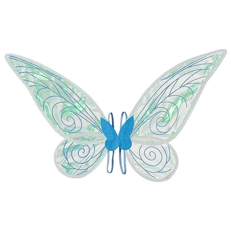 Kids Butterfly Headband Wings Cute Party Props with Fairy Wand Glitter Butterfly Dressing Up Fairy Wing Cosplay Costume