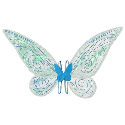 Kids Butterfly Headband Wings Cute Party Props with Fairy Wand Glitter Butterfly Dressing Up Fairy Wing Cosplay Costume